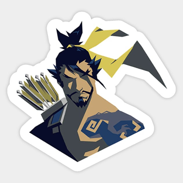 Hanzo Stoic Sticker by Genessis